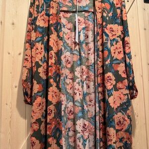 Floral Kimono Style Cover
